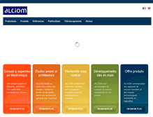 Tablet Screenshot of alciom.com